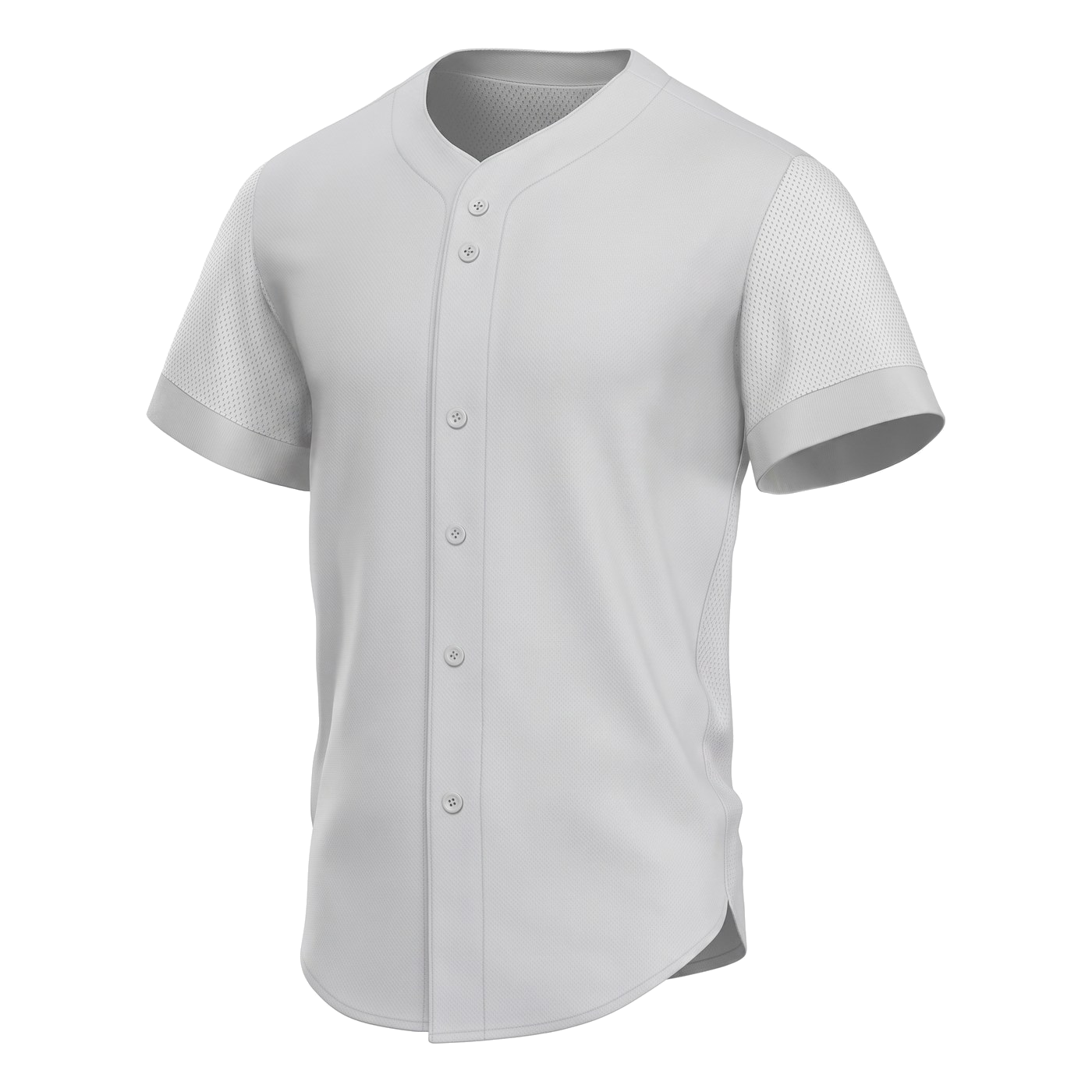 Blank baseball jersey template