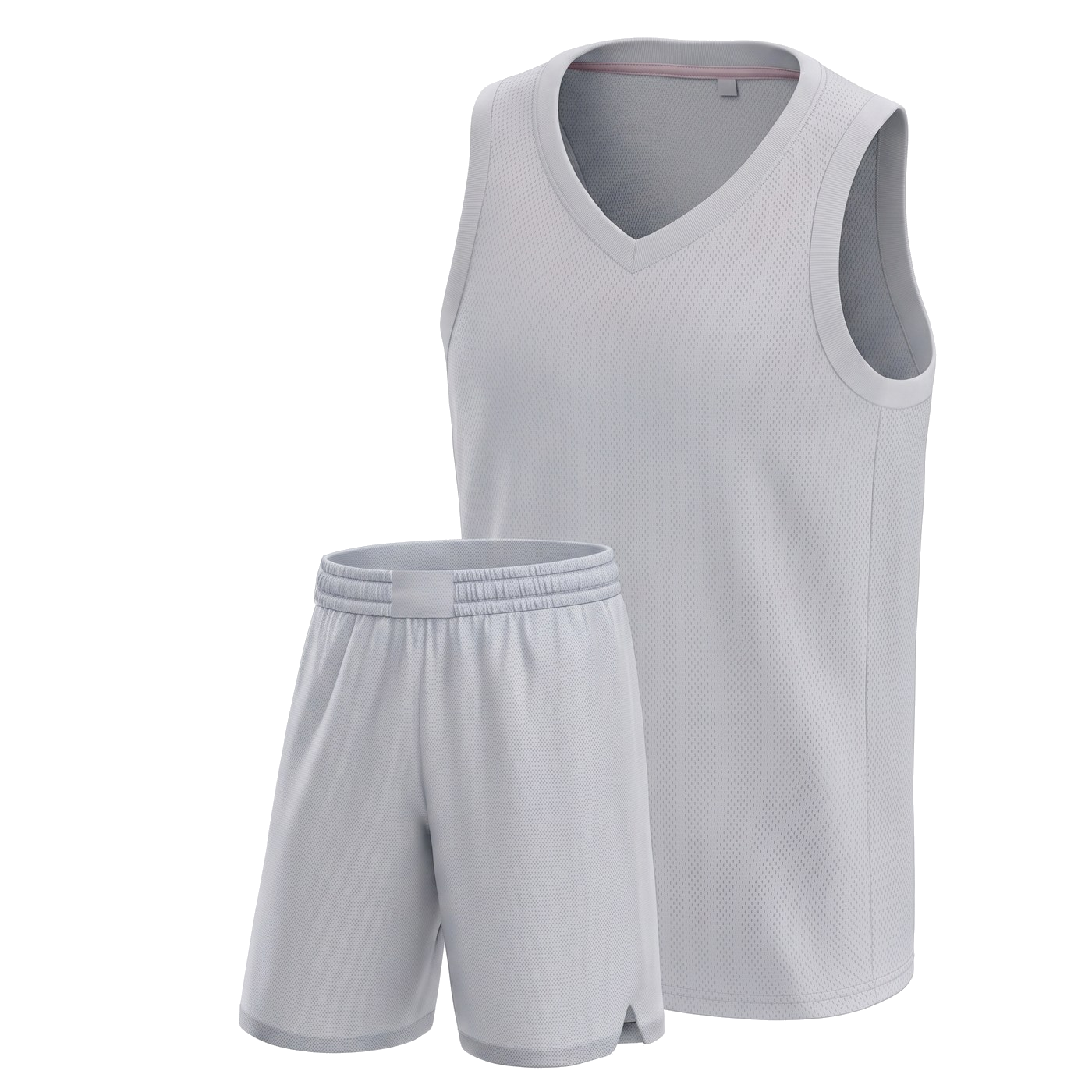 Blank basketball uniform template