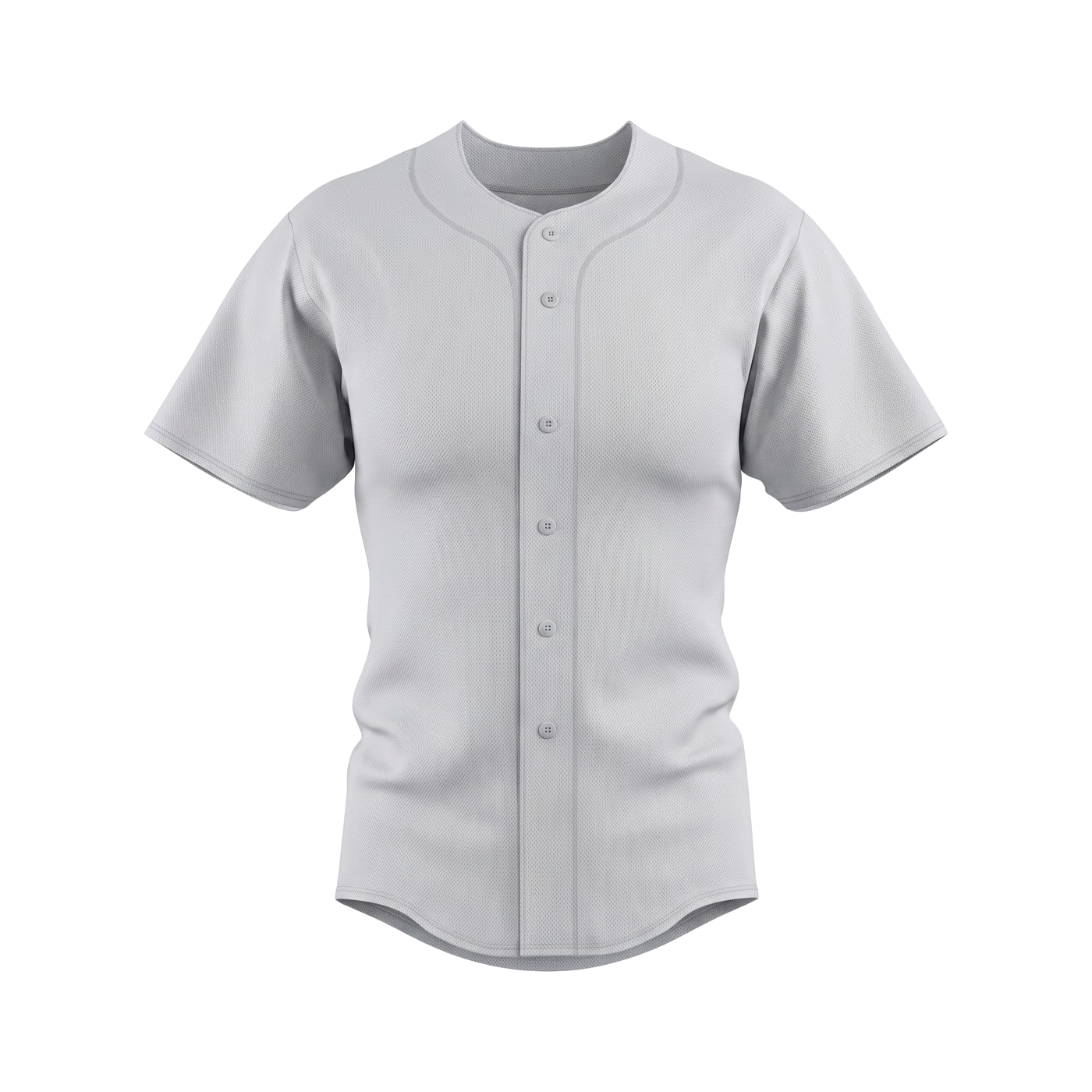 Blank softball jersey template