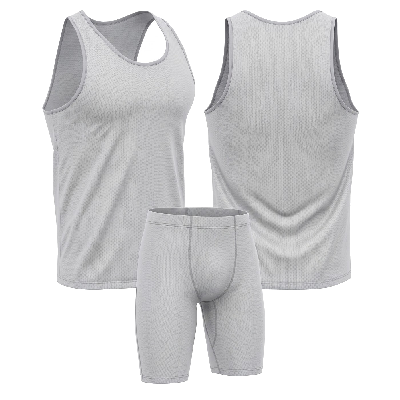 Blank track singlet template