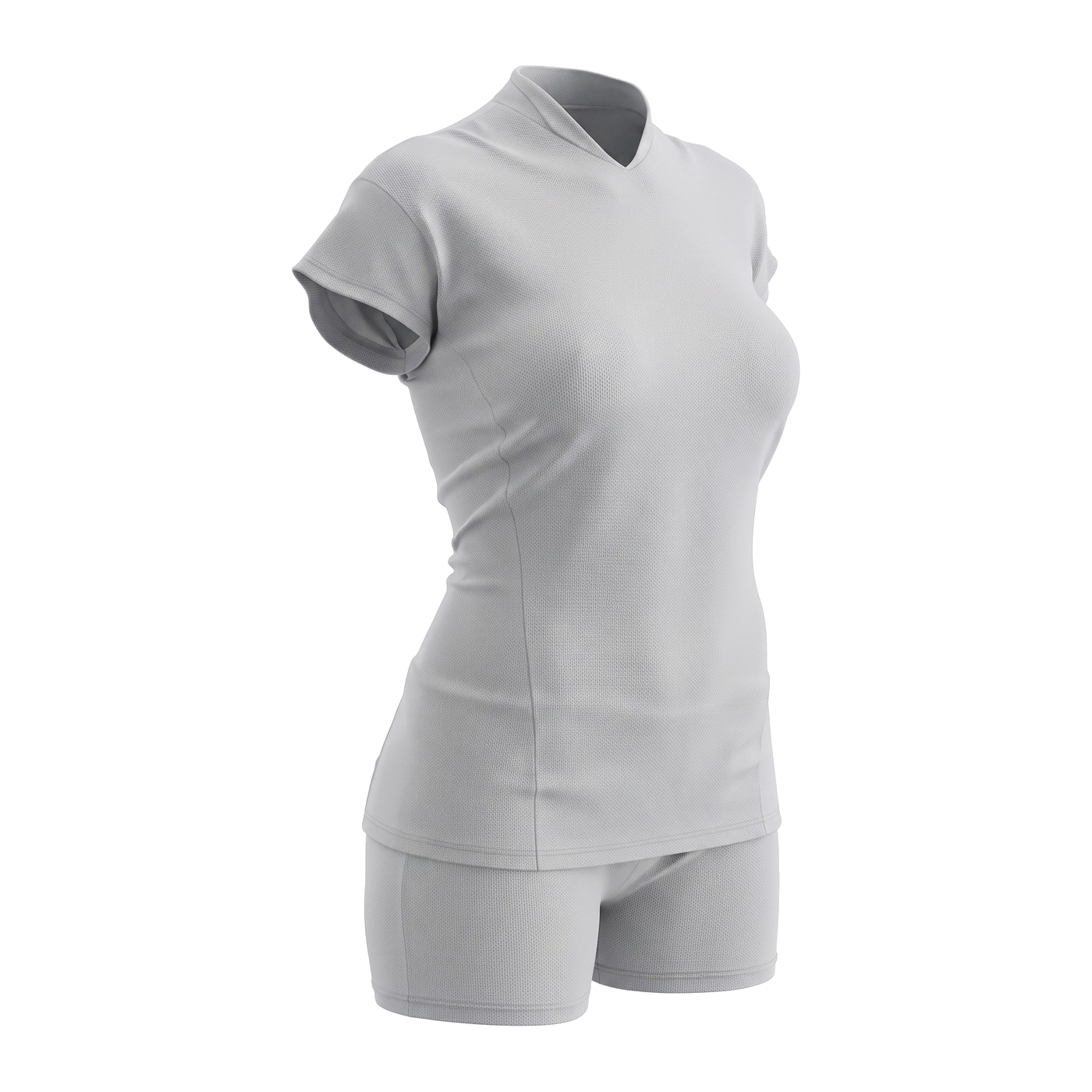 Blank volleyball uniform template